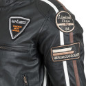 Leather motorcycle jacket for men W-TEC Sheawen
