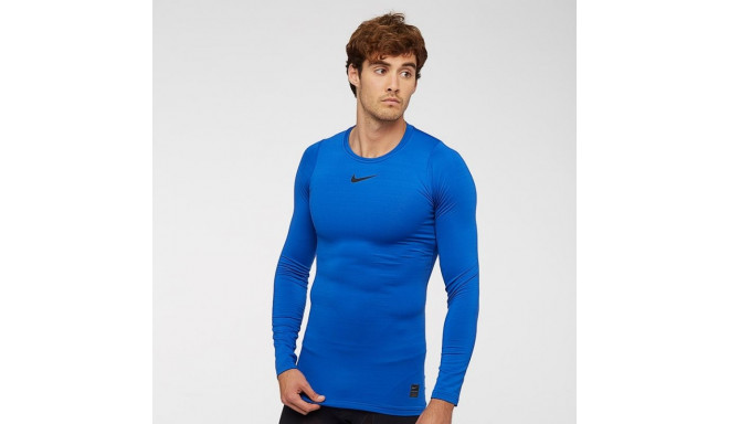 nike blue compression shirt