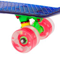 Skateboard Penny Board WORKER Transpy 400 22” with Light Up Wheels