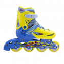 Kids skates/ice skates set adjustable 3w1 Nils Extreme yellow/blue 35-38 NH1105