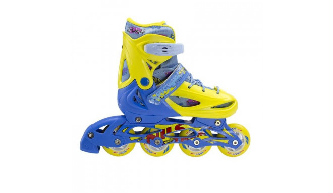 Kids skates/ice skates set adjustable 3w1 Nils Extreme yellow/blue 35-38 NH1105