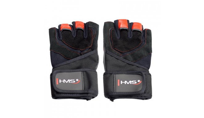 Adults training gloves black/red HMS XL