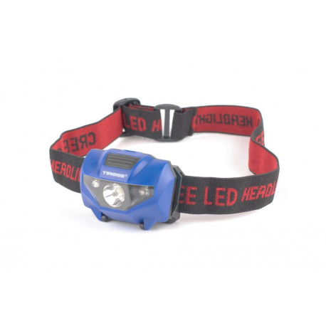 Tiross pealamp 1W + 2 punane LED TS-1861