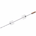 Campingaz rotisserie with bamboo handle and fixing pins - grill spit
