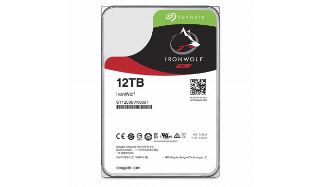 Seagate HDD IronWolf 12TB SATA 3.5"