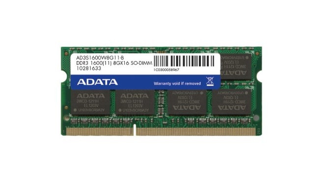 ADATA DDR3 SO-DIMM 8GB 1600-11 Premier 512x8