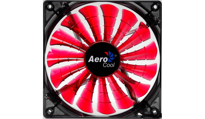 Aerocool ventilaator SharkFan Red LED 140mm