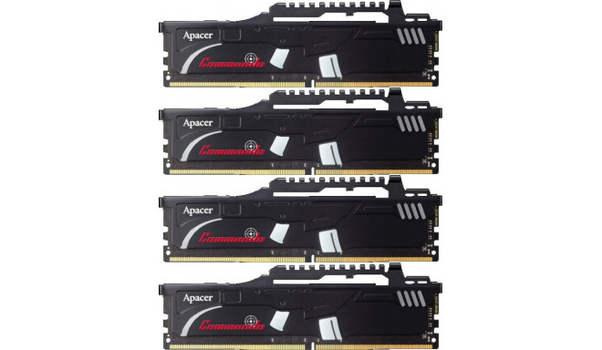 Apacer DDR4 32GB 2400-CL16 1024x8 - Quad-Kit - Commando