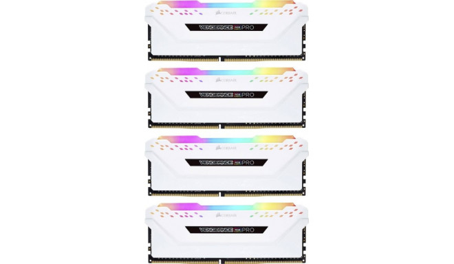Corsair RAM DDR4 64 GB 3200-CL16 Quad-Kit Vengeance RGB PRO White