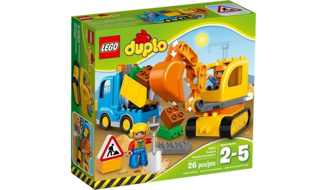 LEGO DUPLO toy blocks Truck and Tracked Excavator (10812)