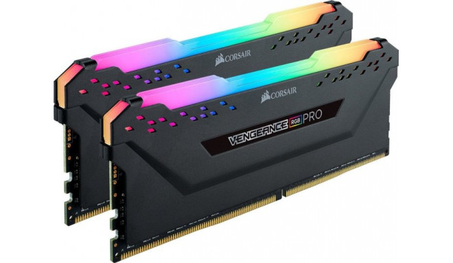 Corsair DDR4 16 GB 2666-CL16 - Dual-Kit - Vengeance RGB PRO Black