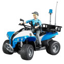 Bruder bworld Police Quad-Bike with Policeman and Accessories - 63010