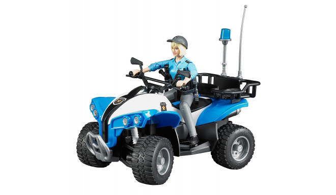Bruder bworld Police Quad-Bike with Policeman and Accessories - 63010