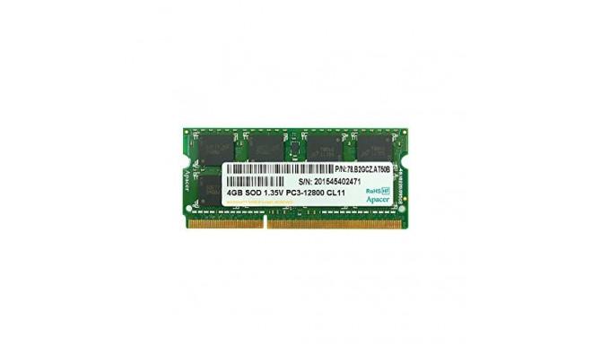 Apacer RAM DDR3 SO-DIMM 4GB Single 1600-11 256x8 2R