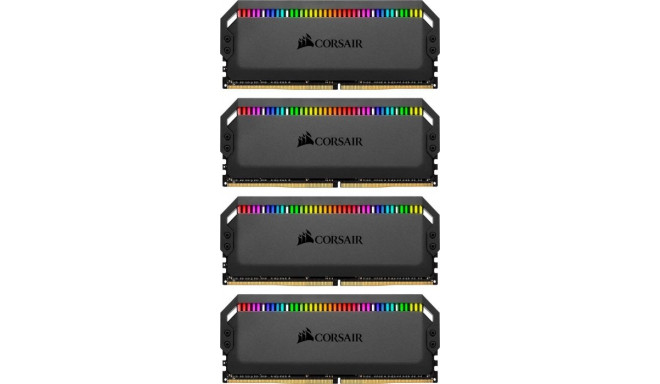 Corsair DDR4 32 GB 3200-CL16 - Quad-Kit - Dominator Platinum RGB Black