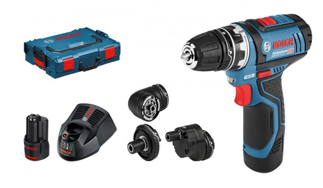 Bosch cordless screw drill Professional GSR 12V-15 FC Flexiclick + case + 2 batteries 2.0Ah
