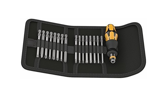 Wera Kraftform Compact 60 ESD bit holder-screwdriver set 1/4" - 17-pieces - 05051043001