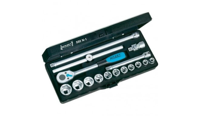 Hazet 880N-1 3/8-Inch Socket set - Black/Blue/Silver - 16-Piece - DIY & tools