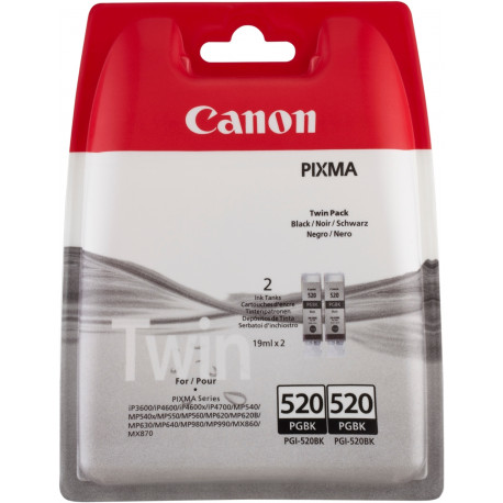 Canon Ink Black Twinpack PGI-520BK