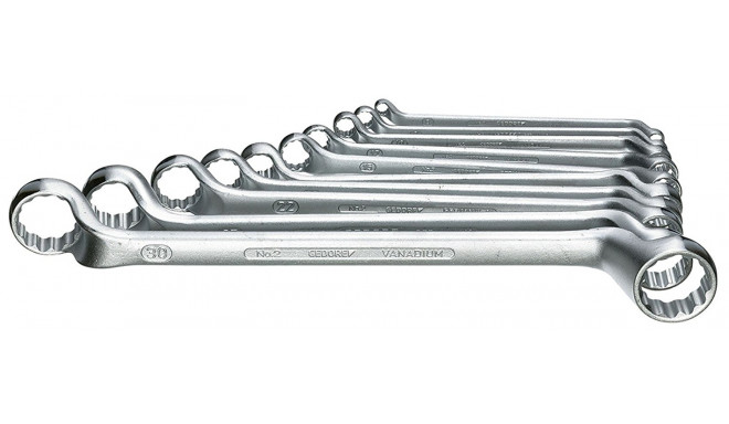 Gedore 2-100 double ring spanner set - 10-pieces - 6031120