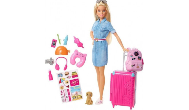 Barbie nukk Reisibarbie + tarvikud (FWV25)