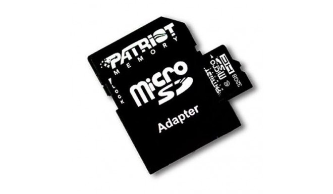 Patriot mälukaart microSDHC 32GB Class 10 + adapter
