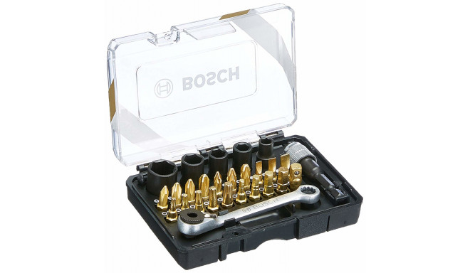 Bosch IXO screwdriver bit and ratchet set - 27-part - bit set
