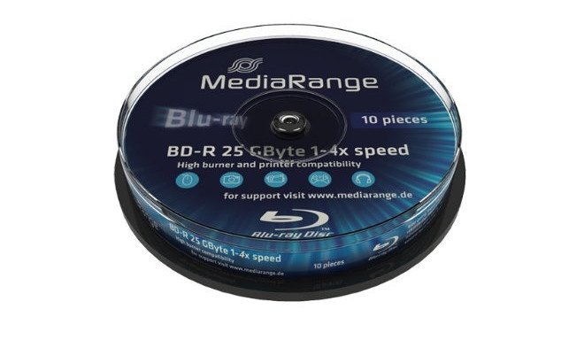 MediaRange BD-R 25GB 6x 10pcs Cake Box