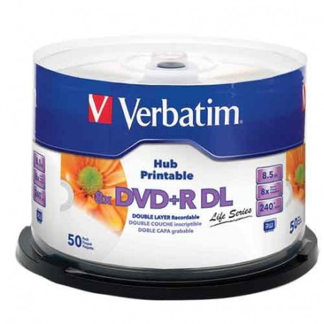 DVD+R DL plaadid 8,5GB 8fach 50Stück trükitavad