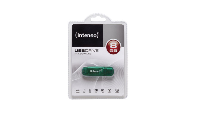 Intenso USB 8GB 6,5/32 Rainbow Line gr U2
