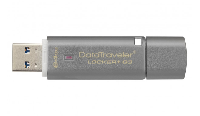 Kingston mälupulk 64GB DataTraveler Locker+ G3 USB 3.0