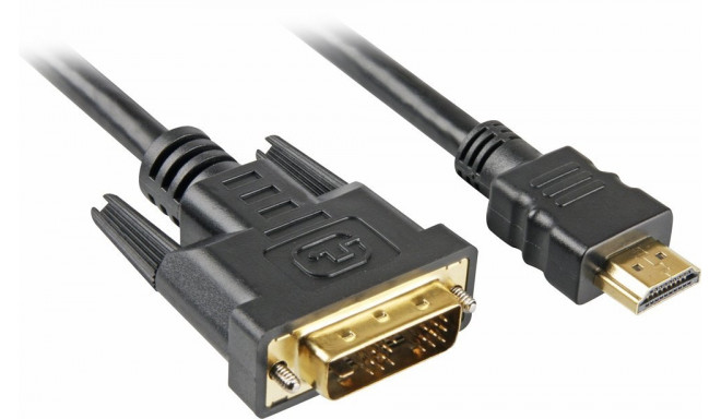 Sharkoon Adapter HDMI -> DVI-D (18+1) black 5m