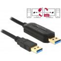 DeLOCK USB3.0 DataLink St A-A 1.5m - KM switch