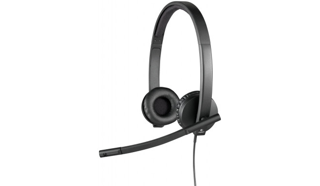 Logitech H570e Stereo Headset black