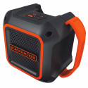 BLACK DECKER + 18 V Bluetooth speaker - black / orange, Bluetooth, jack