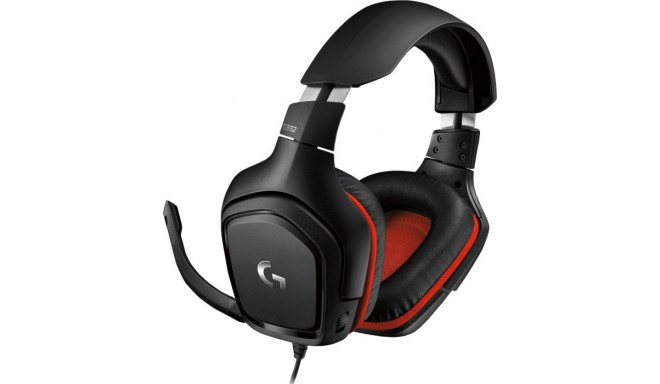 Logitech G332 Gaming Headset (Black / Red)