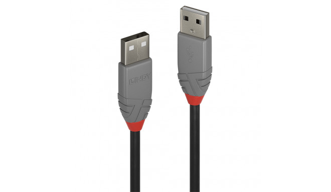 USB 2.0 kaabel A - A 3.0m, ANTHRA