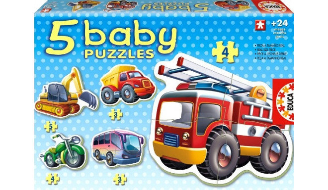 Educa baby puzzle Vehicles 4in1