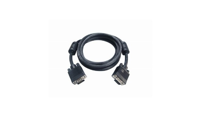 Extension Cord 15F/15M VGA dual-shielded + ferrite 1.8M black