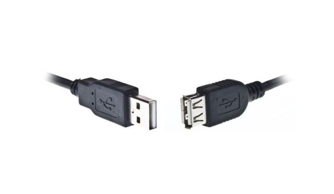 Extension cord l USB 2.0 l  type AM-AF l 1.8m black