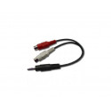Gembird kaabel 3.5mm - 2xCinch (F) 20cm