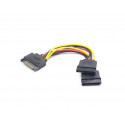 Gembird kaabel SATA (M) - 2xSATA (F) 15cm