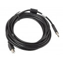 Lanberg kaabel USB 2.0 AM-BM Ferrite 5m, must