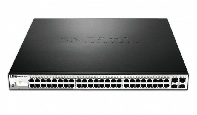 D-Link switch DGS-1210-52MP,48x 1Gbps Smart Sw,4x SFP 
