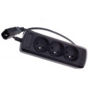 Power Strip for UPS 0.6m (3 sockets) Black