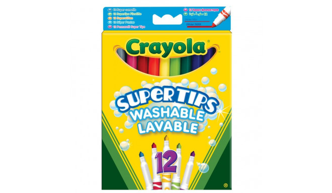 Crayola pestavad markerid Supertips 12tk