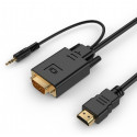 Adapter HDMI to VGA mini Jack 1.8 m black