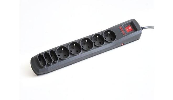 ARC8 surge protector 1.5m black (8 sockets)