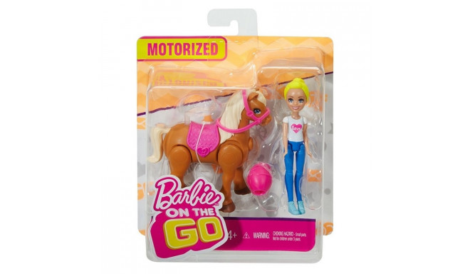 Barbie nukukomplekt On the Go Caramel Pony