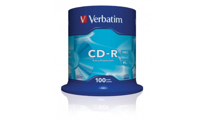 Verbatim CD-R 700MB 52x 100tk spindle (43411)